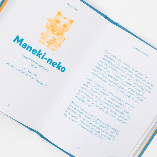 good luck book maneki-neko good fortune success