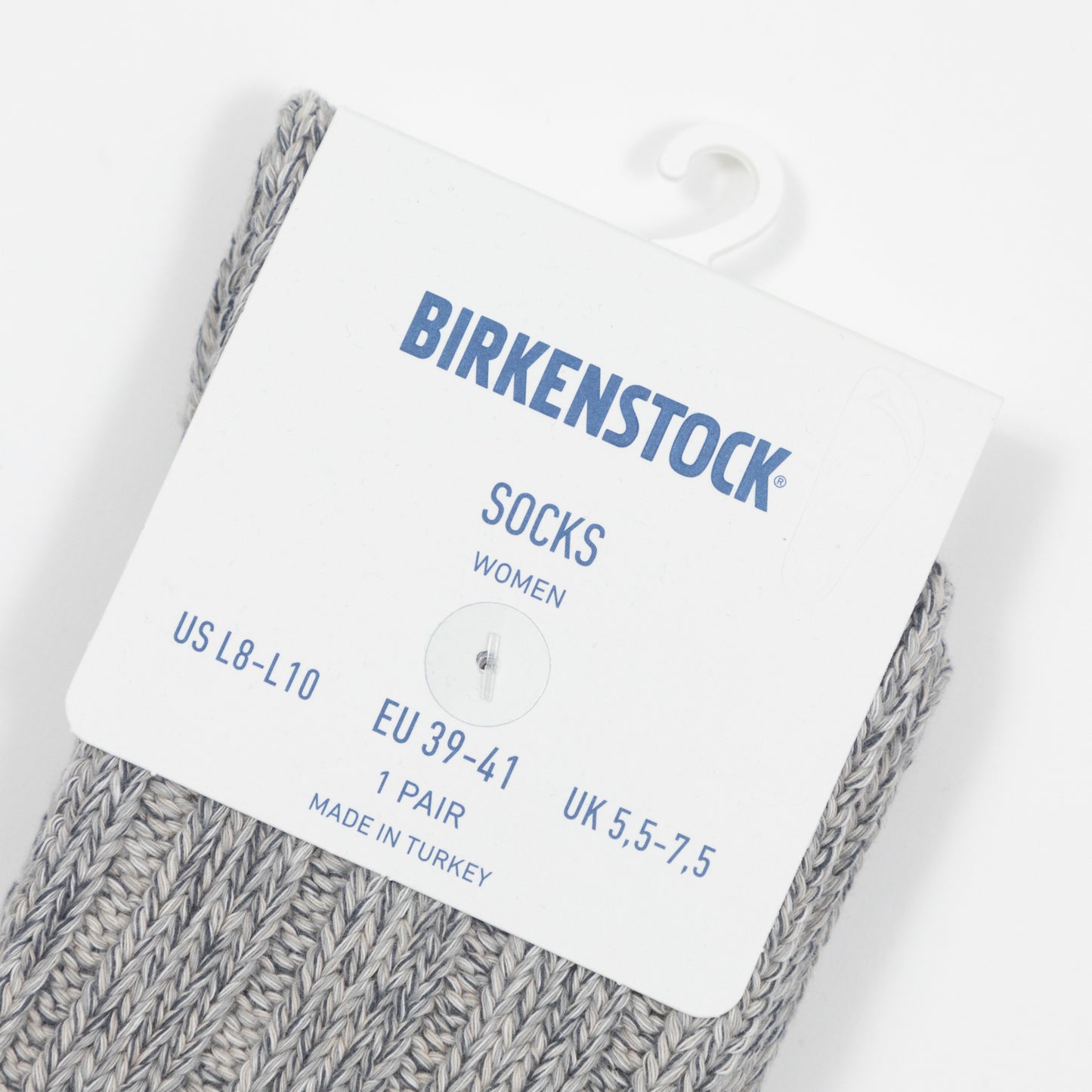 Womens BIRKENSTOCK Twist Thick Socks in GREY