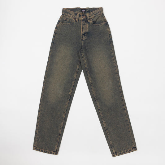 Womens DICKIES Thomasville Denim Pant in YELLOW FADE INDIGO