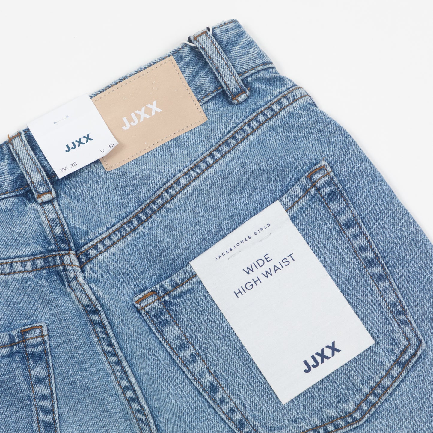 Womens JJXX Tokyo Wide Leg Jeans in MID BLUE