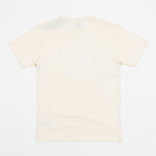 SANTA CRUZ Tonal Opus Dot Stripe T-Shirt in CREAM