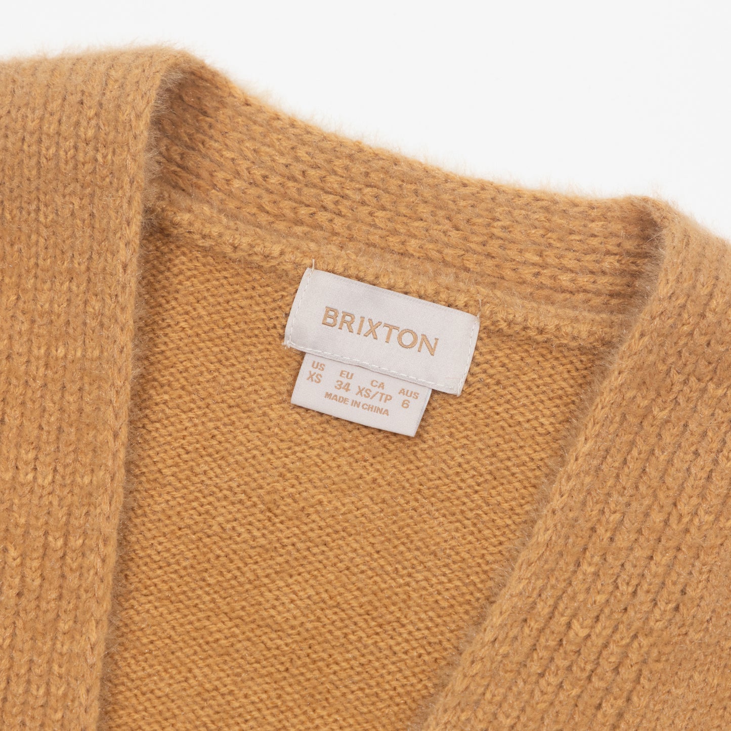 Womens BRIXTON Town Cardigan in TAN