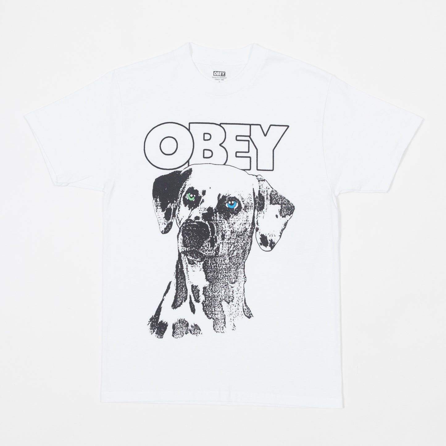 OBEY Dalmation Graphic T-Shirt in WHITE