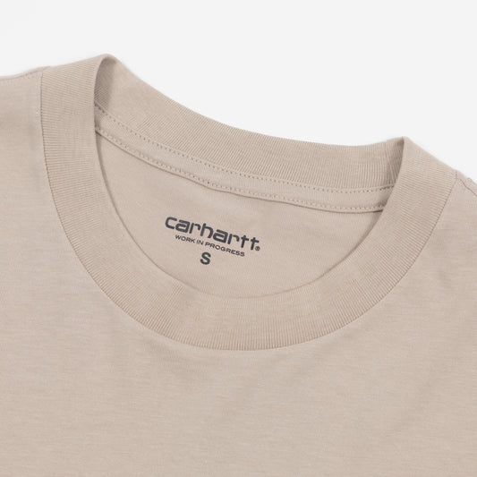 CARHARTT WIP Script T-Shirt in LIGHT BEIGE