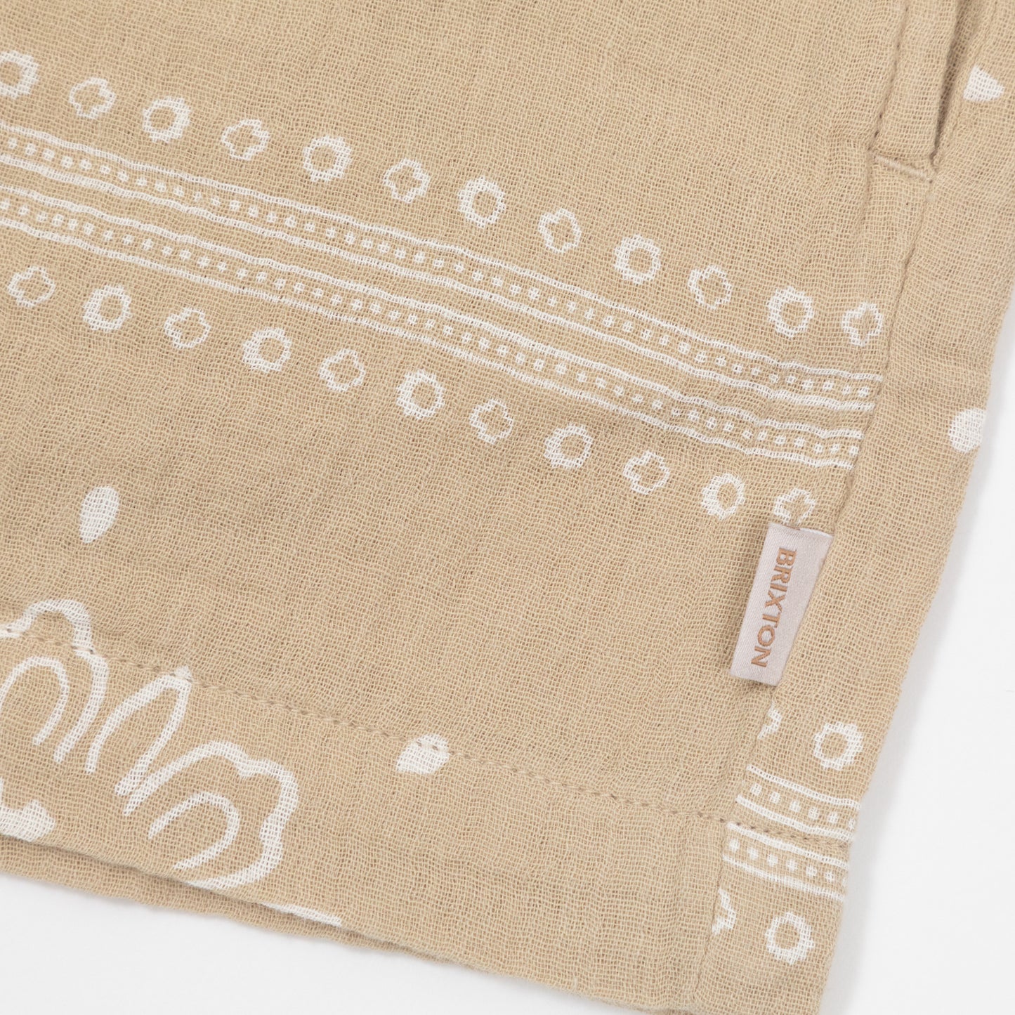 womens brixton wandering bandana shorts branding