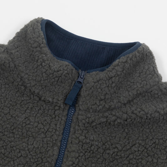 KAVU Wayside Full Zip Fleece in OCEAN STORM