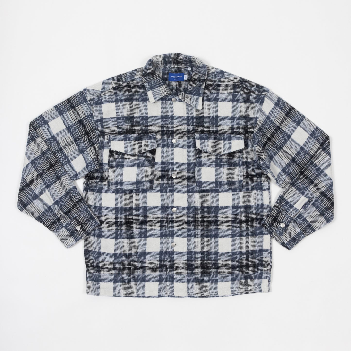 JACK & JONES Check Overshirt in BLUE