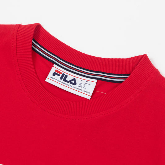 FILA Williams Contrast T-Shirt in RED & WHITE