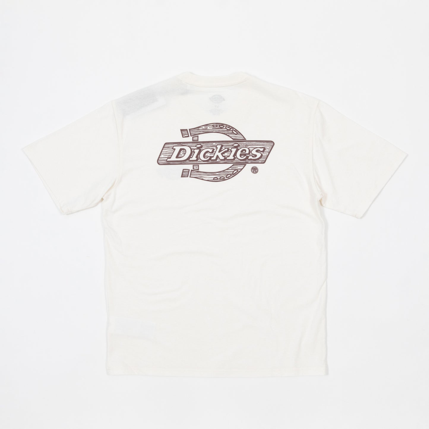 DICKIES Wood Logo T-Shirt in CREAM