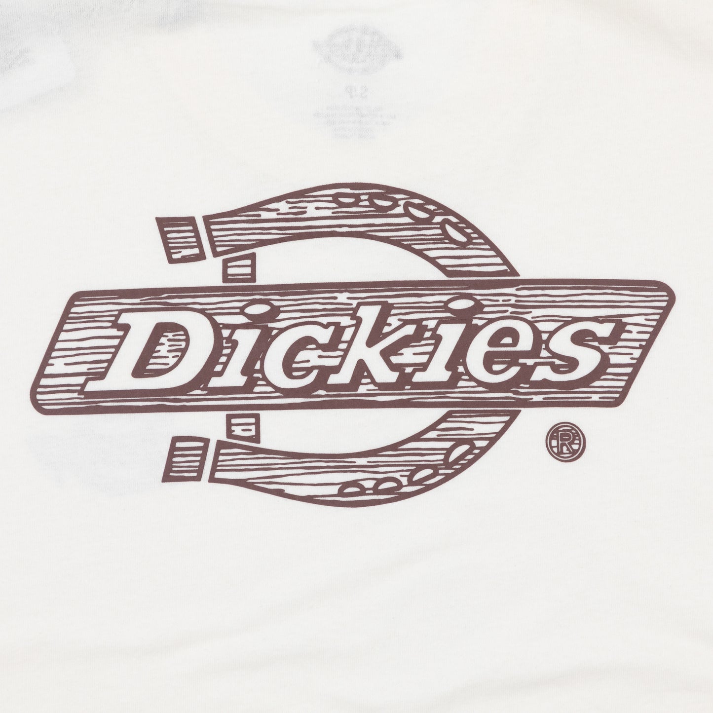 DICKIES Wood Logo T-Shirt in CREAM