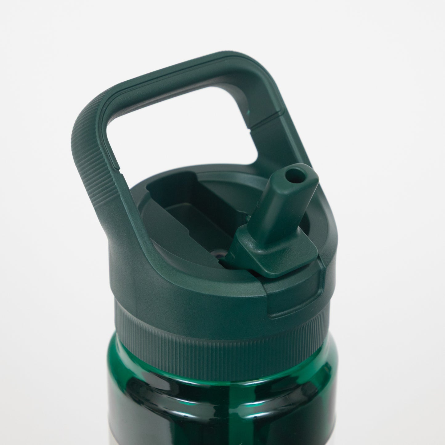 Yeti Green water bottle with straw cap