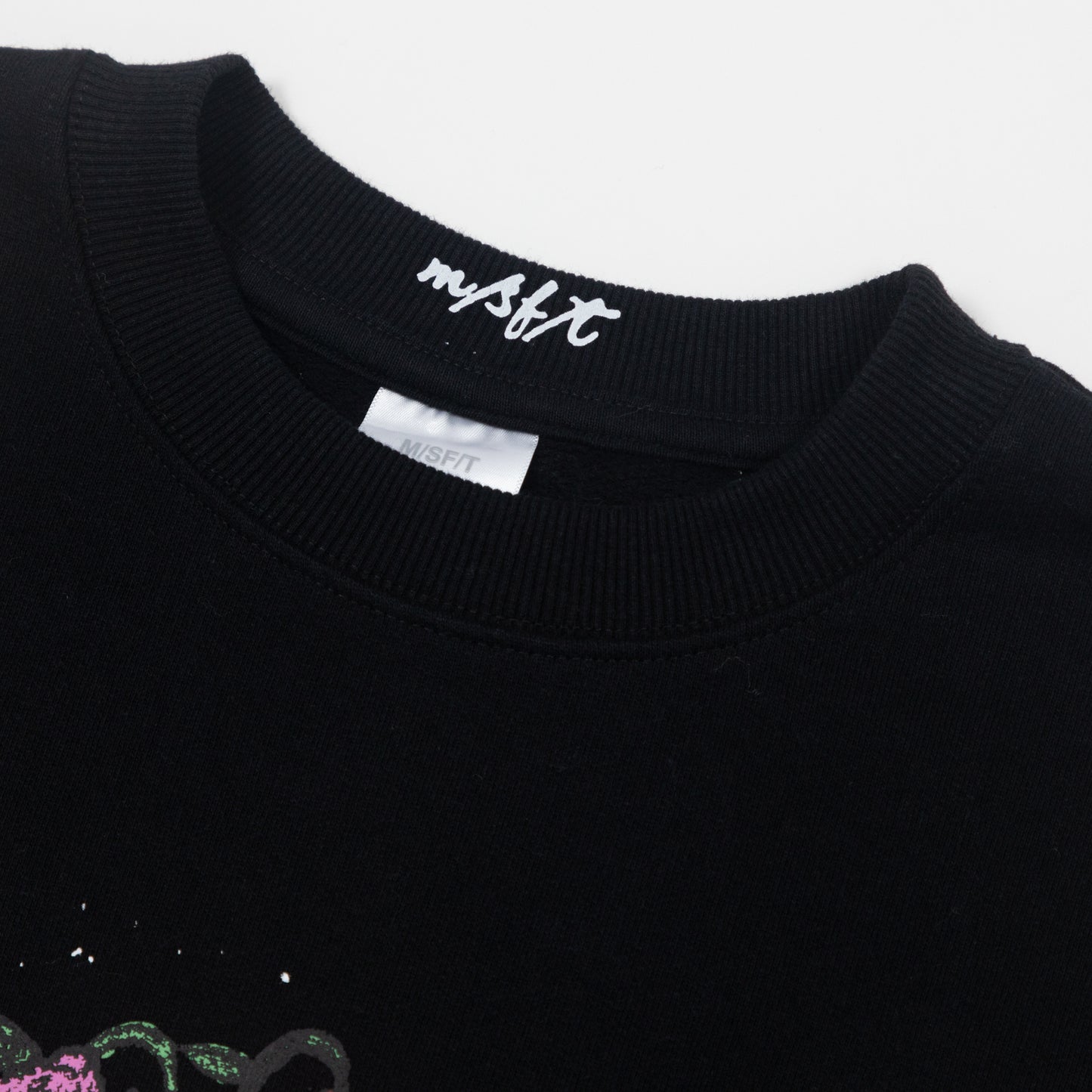 Womens MISFIT SHAPES Young Warmer Sweatshirt in BLACK