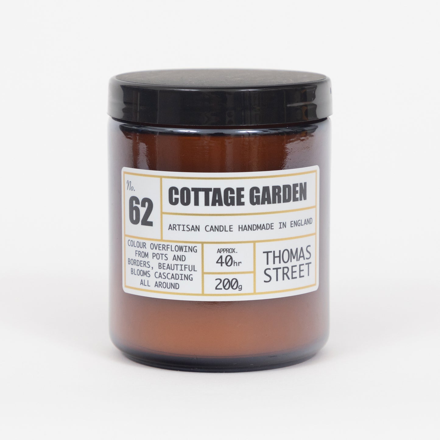 THOMAS STREET CANDLES #62 Cottage Garden Scented Candle (200g)