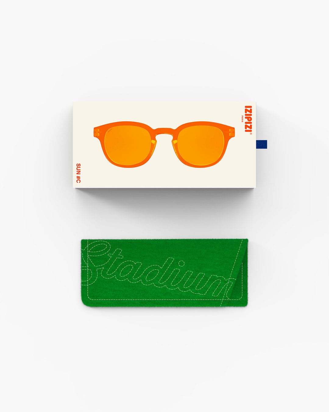 IZIPIZI #C The Retro Sunglasses in ORANGE SMASH