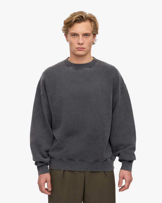 COLORFUL STANDARD Oversized Sweatshirt in FADED BLACK