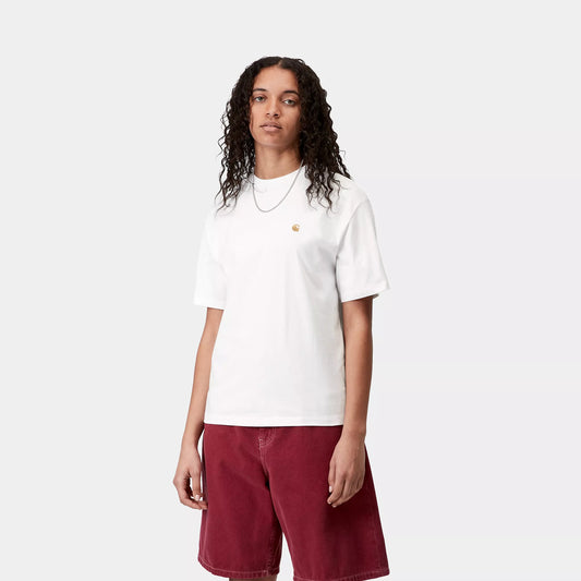 person wearing womens carhartt white tshirt