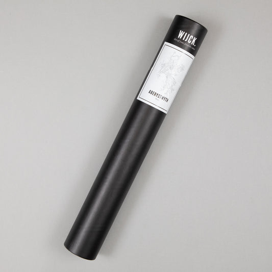 Aberystwyth Map Poster Print : 40 x 50 cm