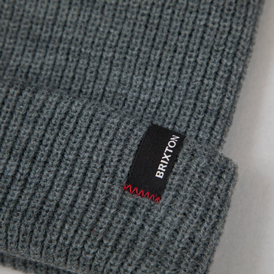 BRIXTON Heist Beanie in HEATHER GREY