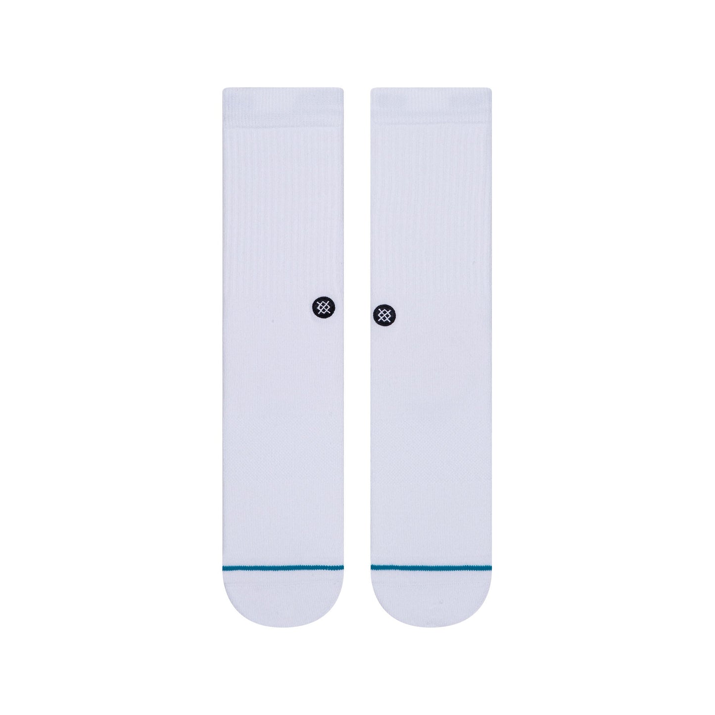 STANCE Icon Classic Crew Socks in WHITE