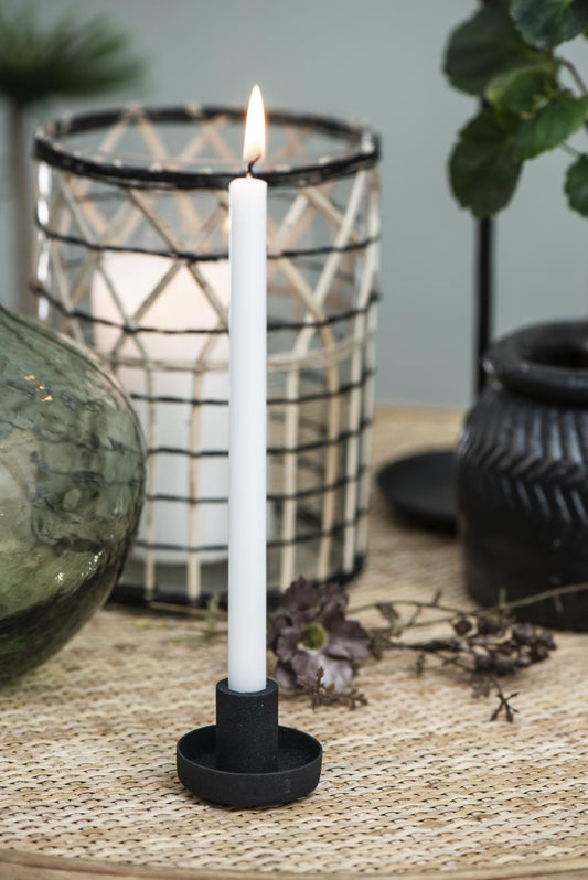 Ib Laursen Narrow Taper Candle in WHITE - Pack of 6