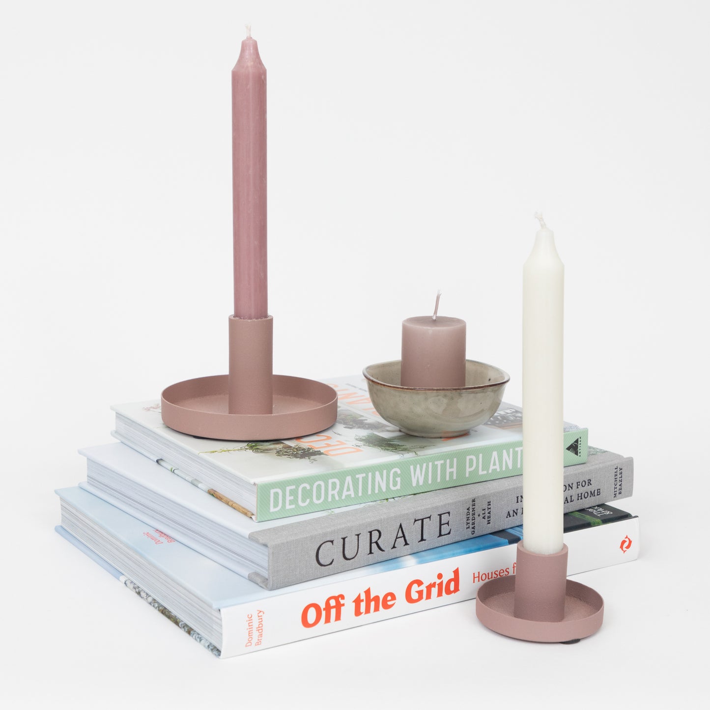 Ib Laursen Dinner Candle Holder in MALVA - Pack of 2