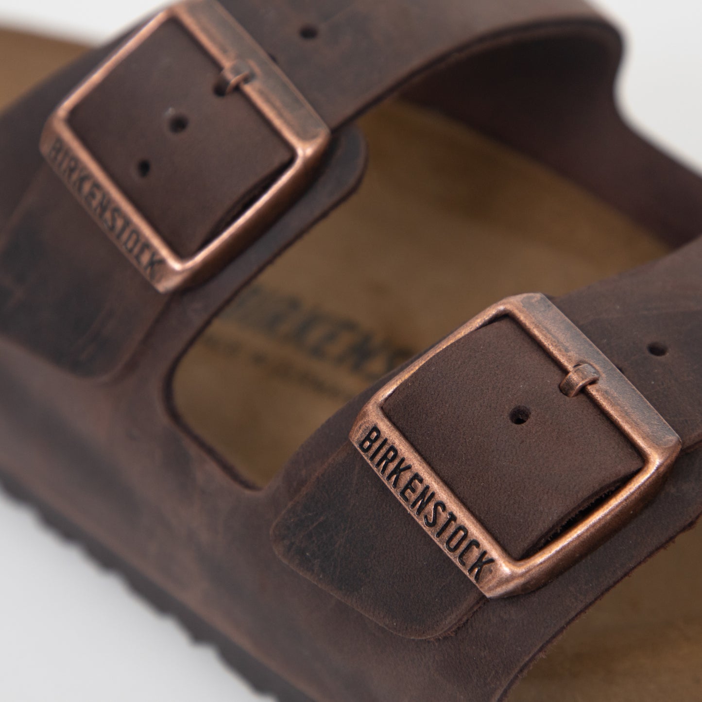 BIRKENSTOCK Arizona Oiled Leather Sandals in BROWN