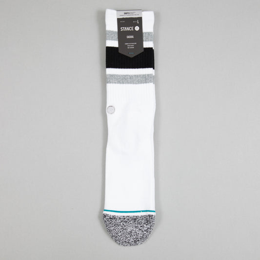 STANCE Boyd Staple Crew Socks in WHITE