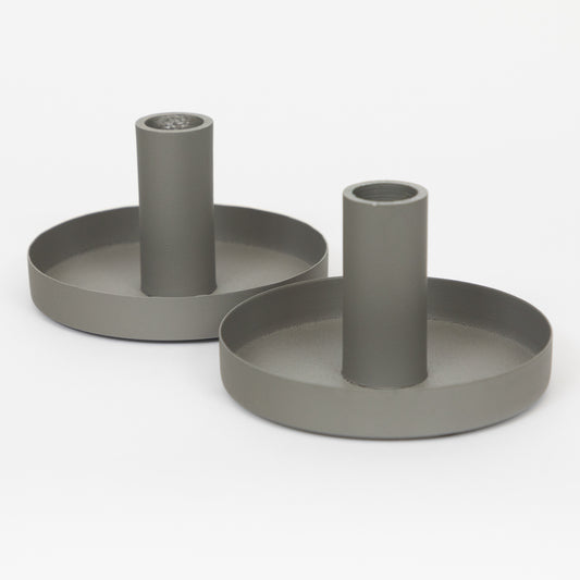 Ib Laursen Dinner Candle Holder in DUSTY GREEN - Pack of 2