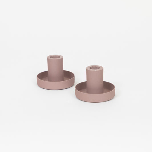 Ib Laursen Dinner Candle Holder in MALVA - Pack of 2