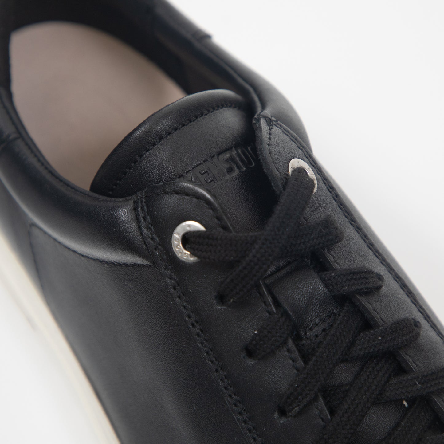 BIRKENSTOCK Natural Leather Bend Low Sneaker in BLACK