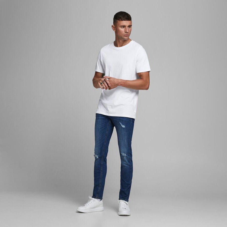 JACK & JONES Organic Cotton Basic T-Shirt in WHITE
