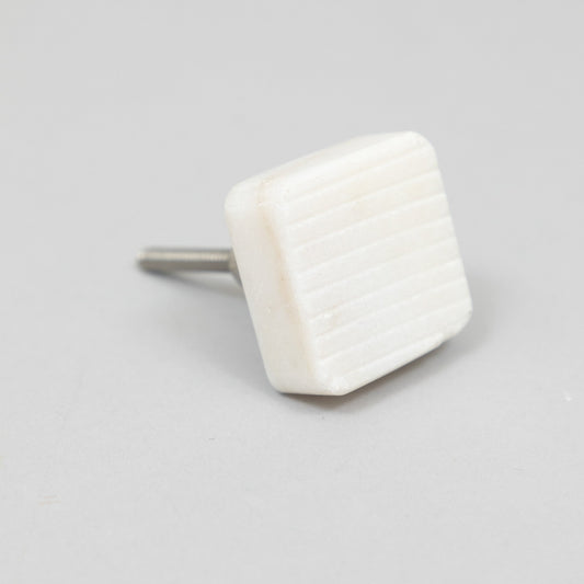 CLAYRE & EEF Square Furniture Knob in CREAM STONE - Pack of 2