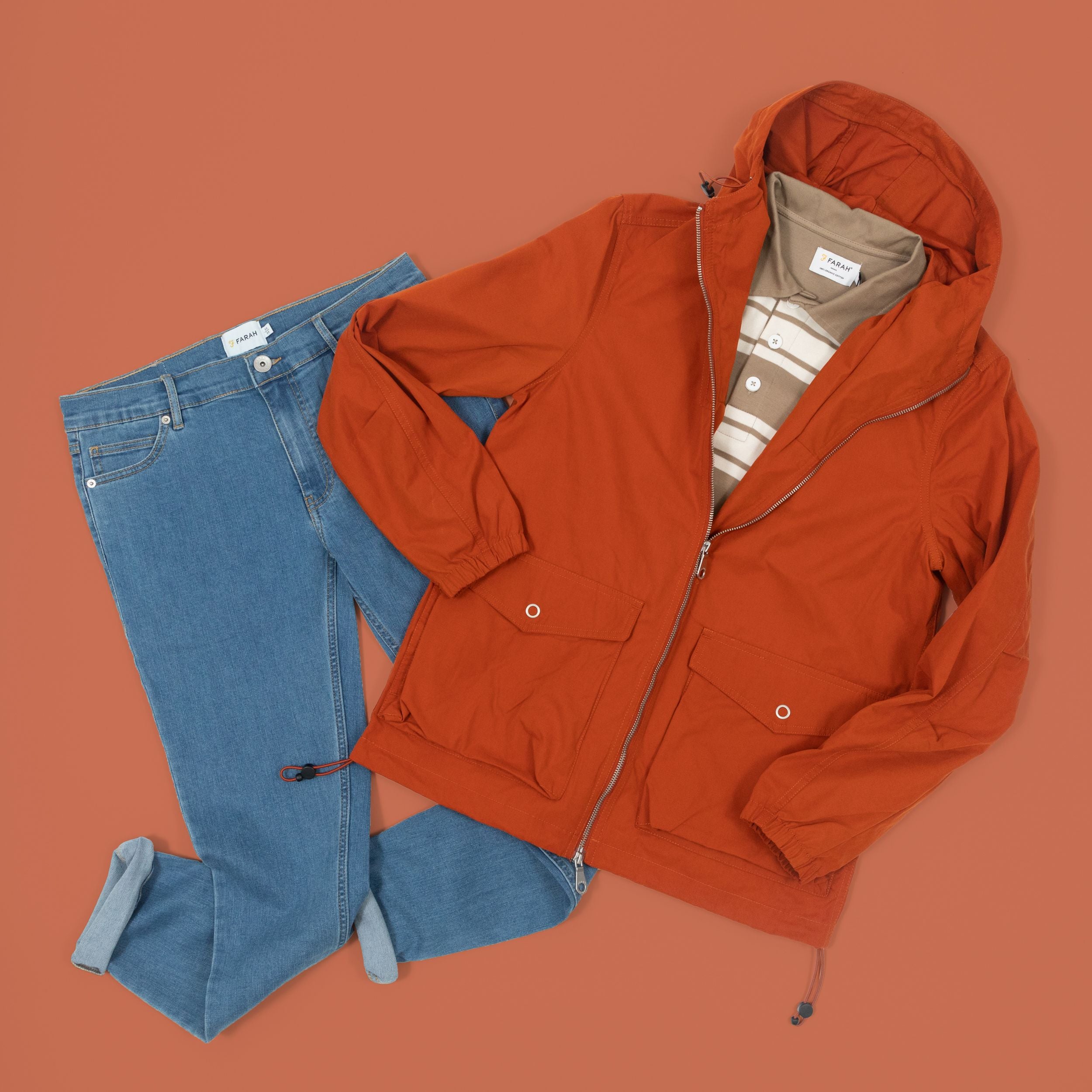 Farah sales orange jacket
