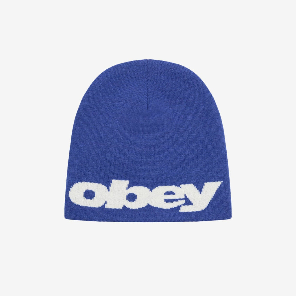 OBEY Delta Beanie in Blue