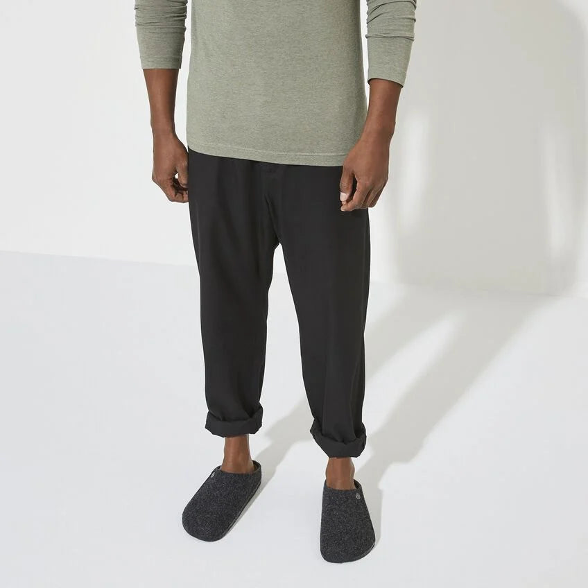 BIRKENSTOCK Zermatt Wool Felt Slippers in ANTHRACITE