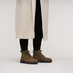 Womens BIRKENSTOCK Highwood Lace Up Mid Boots in DARK TEA