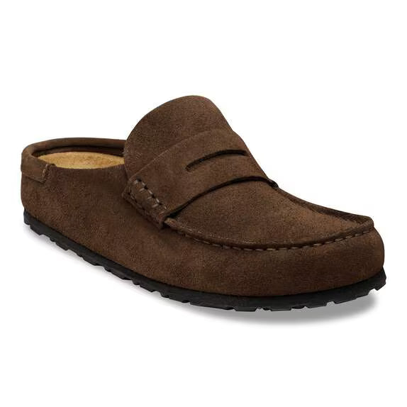 Womens BIRKENSTOCK Naples Wrapped Suede Leather in Carafe