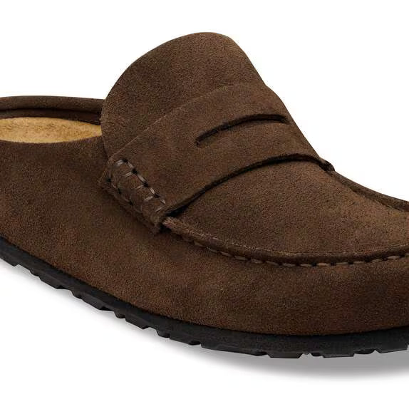 Womens BIRKENSTOCK Naples Wrapped Suede Leather in Carafe