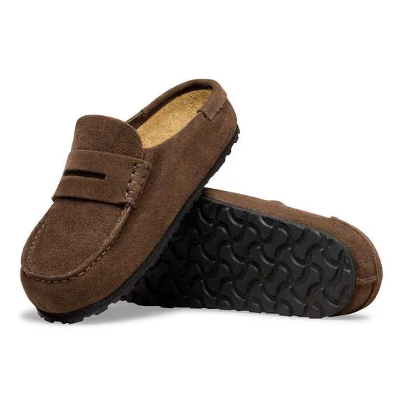 Womens BIRKENSTOCK Naples Wrapped Suede Leather in Carafe