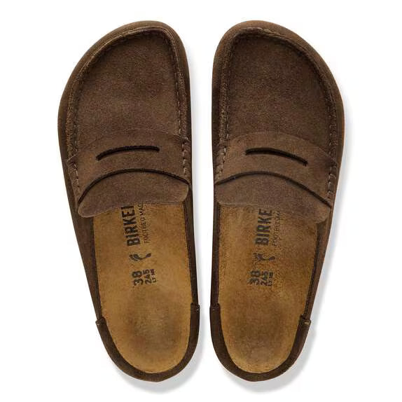 Womens BIRKENSTOCK Naples Wrapped Suede Leather in Carafe