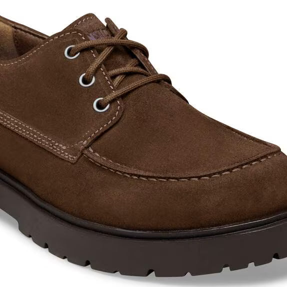 Womens BIRKENSTOCK Highwood Moc Suede Shoes in Carafe Brown