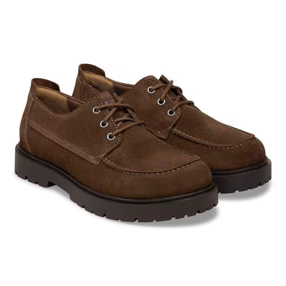 Womens BIRKENSTOCK Highwood Moc Suede Shoes in Carafe Brown