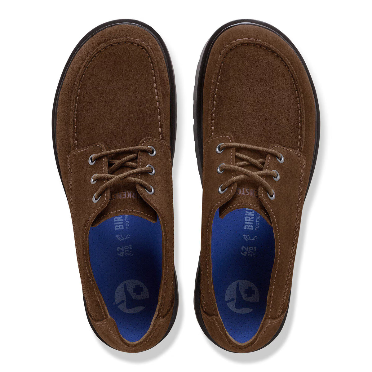 Womens BIRKENSTOCK Highwood Moc Suede Shoes in Carafe Brown