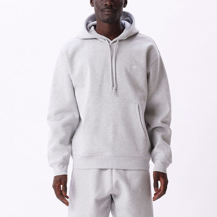 OBEY Established Works Bold Hoodie in ASH GREY