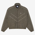 OBEY Leisure Training Jacket in Stone Plaid