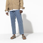 BIRKENSTOCK Arizona Birko-Flor Nubuck Sandals in STONE