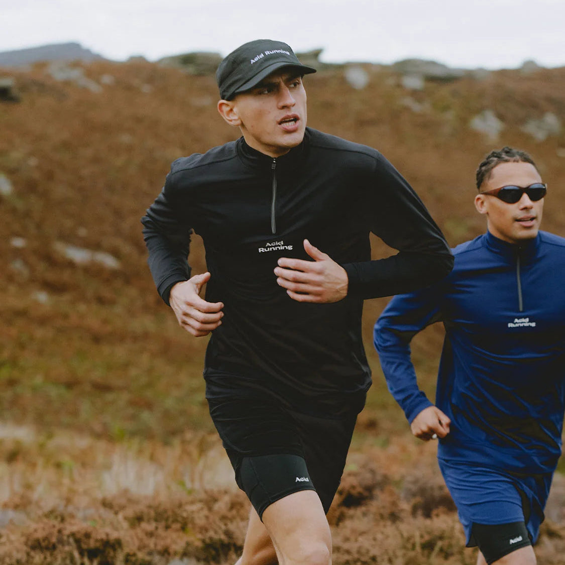 ACID RUNNING 2-in-1 Shorts in Black