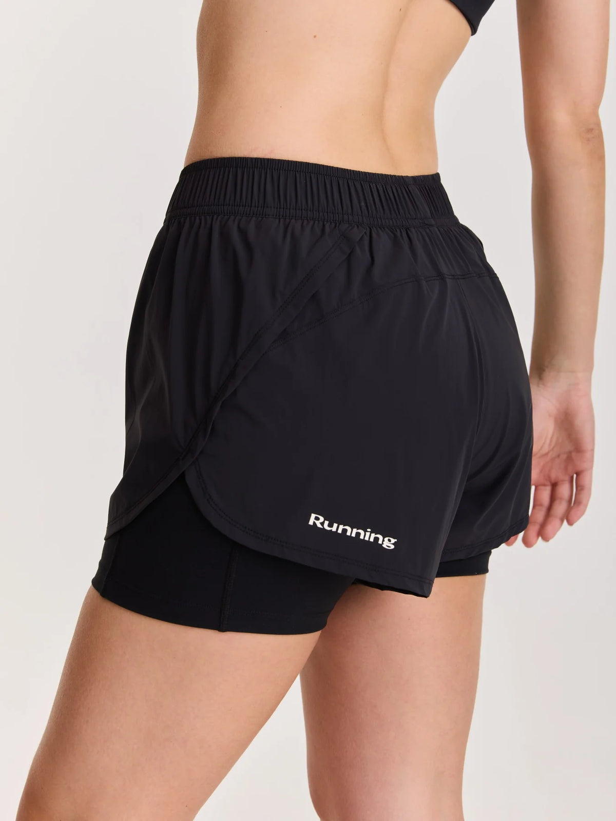 Women's ACID RUNNING 2-in-1 Shorts in Black
