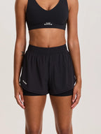 Women's ACID RUNNING 2-in-1 Shorts in Black