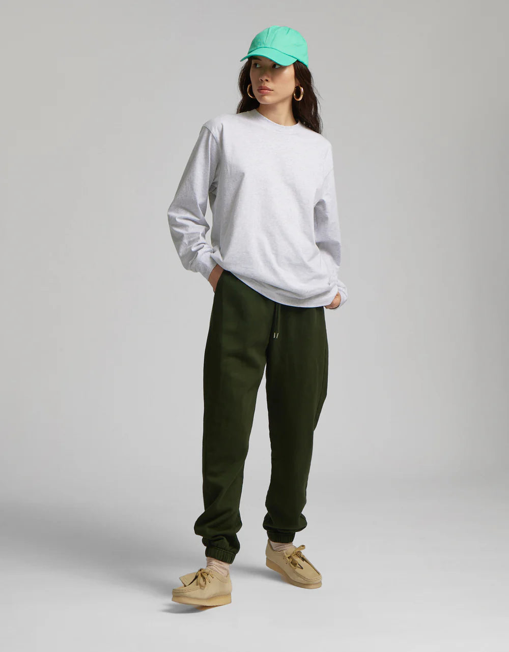 Womens COLORFUL STANDARD Long Sleeve T-Shirt in WHITE